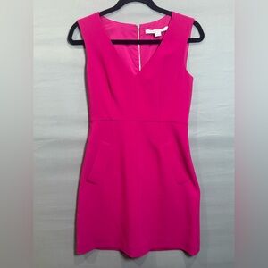 Diane von Furstenberg Fushia Pink Halle Sheath Dress Body Con Size 2